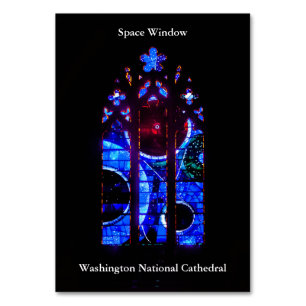 Numéro De Table Fenêtre spatiale à la cathédrale nationale de Wash