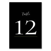 Numéro De Table Fermes sombres et Moody Mariage moderne Numéros de (Dos)