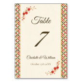 Numéro De Table Festive Japanese Blossom Table Number (Dos)