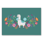 Numéro De Table Fête Art Populaire Fleur Llama Mariage Personnalis (Dos)