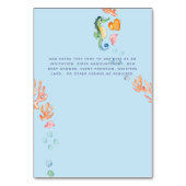 Numéro De Table Fête Baby shower de la photo Mermaids (Dos)