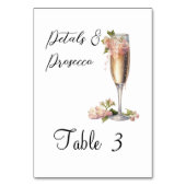 Numéro De Table Fête de Fête des mariées au champagne rose (Par défaut)