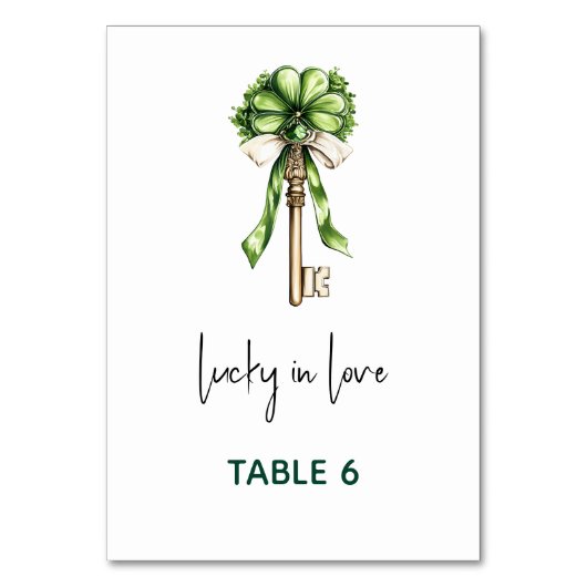 Numéro De Table Fête de mariage pour la Saint-Patrick (Par défaut)