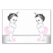 Numéro De Table Fête de naissance de jumelles filles (Dos)