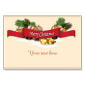 Numéro De Table Fête de Noël de Teach-Peace (Dos)