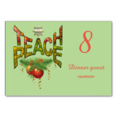 Numéro De Table Fête de Noël de Teach-Peace (Devant)