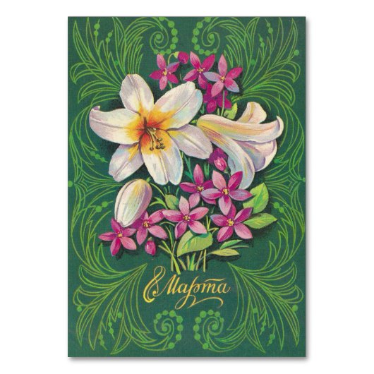 Numéro De Table Fête des fleurs de bouquet (Par défaut)