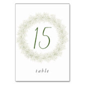 Numéro De Table Fête des mariées d'élégante couronne respiratoire  (Par défaut)