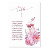 Numéro De Table Fête des mariées Rose et diamant (Par défaut)