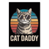 Numéro De Table Fête des Pères Cat Daddy (Par défaut)