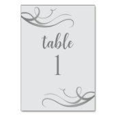 Numéro De Table Fête du 25e anniversaire du Mariage (Dos)
