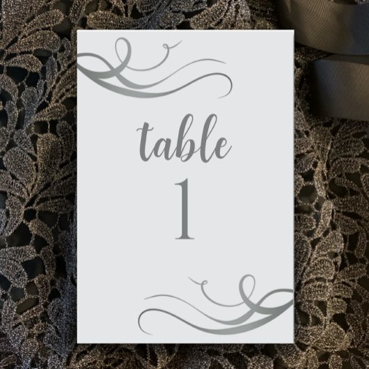 Numéro De Table Fête du 25e anniversaire du Mariage
