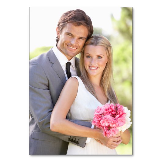 Numéro De Table Feuillage vert et or, Table tête, (Dos)