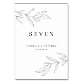 Numéro de table Feuille de feuillet de feuillage d (Dos)