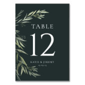 Numéro De Table Feuilles de gomme d'eucalyptus Verdure (Dos)