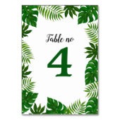 Numéro De Table Feuilles tropicaux | MARIAGE (Par défaut)