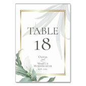 Numéro de table | Feuilles tropicaux modernes et é (Par défaut)