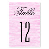 Numéro De Table Fibre rose (Dos)