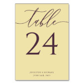Numéro De Table Figue de Minuit Simple Siège Élégant (Dos)