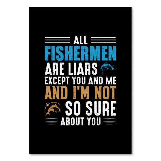 Numéro De Table Fishing Art All Fisherman (Par défaut)