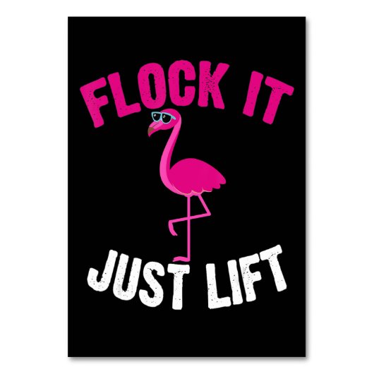 Numéro De Table Flamingo | Flamingo Weightlifting (Par défaut)