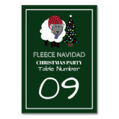 Numéro De Table Fleece Navidad, style espagnol Tableau de Noël No. (Dos)