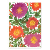 Numéro De Table Fleur aquarelle (Dos)