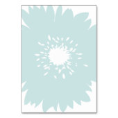 Numéro De Table Fleur bleu simplicité (Dos)