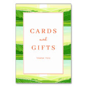 Numéro De Table Fleur botanique chaude de pêche (Dos)