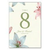 Numéro De Table Fleur d'Azur  (Par défaut)