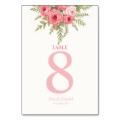 Numéro De Table Fleur de Crépuscule (Dos)