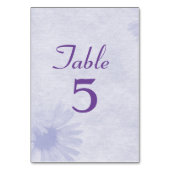 Numéro de table Fleur de lavande douce (Dos)