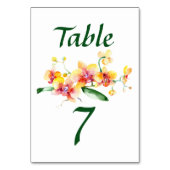 Numéro De Table Fleur d'Orchidée (Dos)