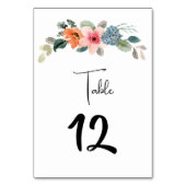 Numéro De Table Fleur sauvage Boho Mountain (Par défaut)