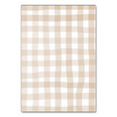 Numéro de table Fleur sauvage d'automne Ruban Coqu (Dos)