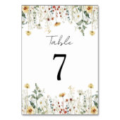 Numéro De Table Fleur sauvage d'été Mariage de terrain (Par défaut)