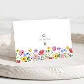 Numéro De Table Fleur sauvage Rustic Chic Mariage Boho Place Card