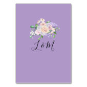 Numéro De Table Fleur sauvage violet Mariage Floral été (Dos)