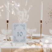 Numéro De Table Fleurs bleues vintage