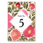 Numéro De Table Fleurs de fleurs (Par défaut)