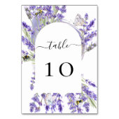 Numéro De Table Fleurs de lavande violettes de mariage (Par défaut)