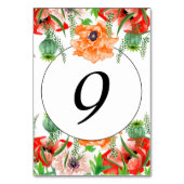 Numéro De Table Fleurs de pavot Numéro de tableau (Par défaut)