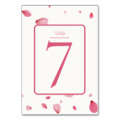 Numéro De Table Fleurs de rose aquarelle florale (Par défaut)
