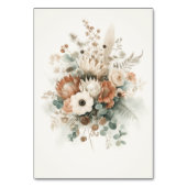 Numéro De Table Fleurs De Terracotta Tendances Mariage Moderne (Dos)