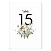 Numéro De Table Fleurs d'été Psy Green (Dos)
