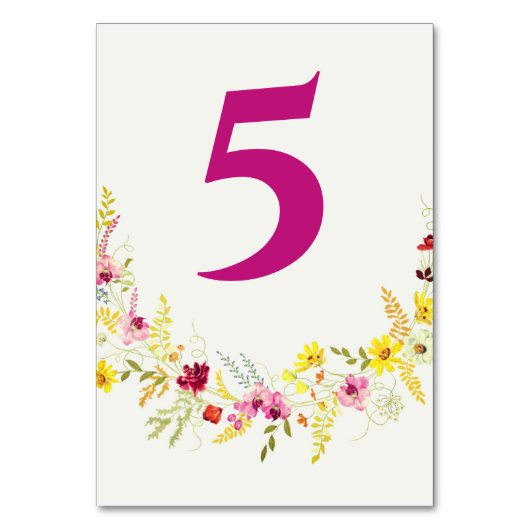 Numéro De Table Fleurs d'orchidées violettes roses Mariage de cour (Par défaut)