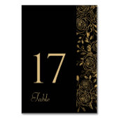 Numéro De Table FLEURS Dorées (Par défaut)