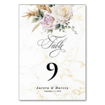 Fleurs Rose aquarelle Elégant Mariage chic