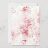 Numéro de table Fleurs roses de printemps romantiq (Dos)