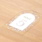 numéro de table fleurs sauvages (Poser)